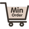 Icon of shopping cart showing Minimum Order