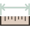 Icon of a yard stick