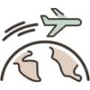 'Worldwide shipping' icon